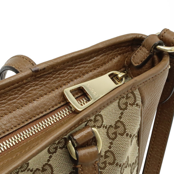 GUCCI Brown Leather Shoulder Bag - Picture 6 of 9